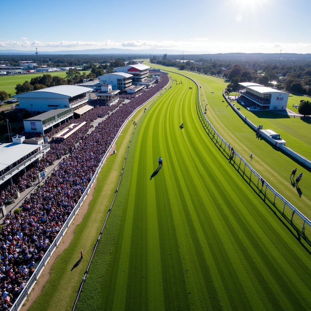 Flemington Racecourse Aerial View