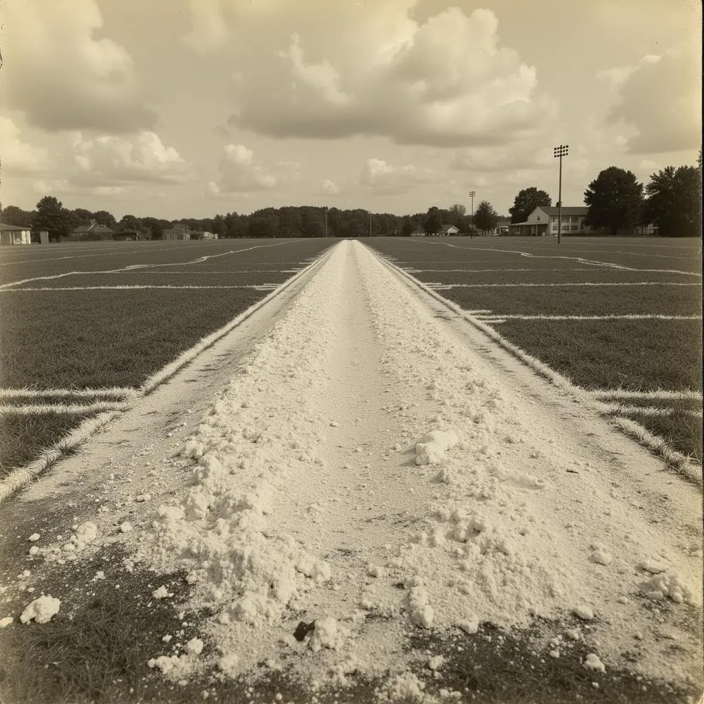 Flour used for marking football fields