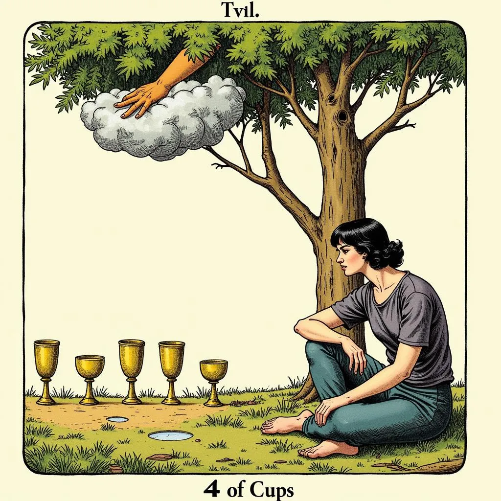 4 of Cups Tarot Card