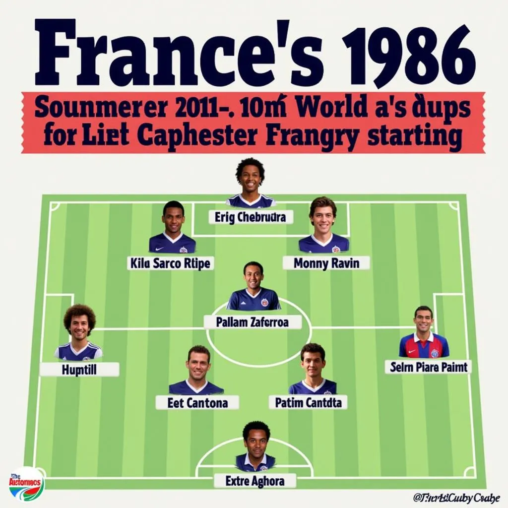 France's 1986 World Cup Squad Lineup