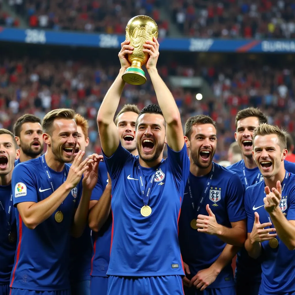 France Celebrates World Cup Victory at Luzhniki Stadium