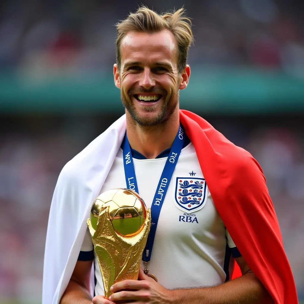 Harry Kane nhận Chiếc giày vàng World Cup