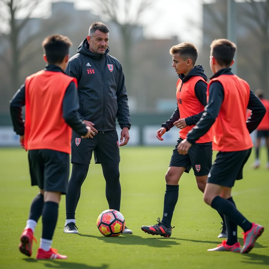 Ho Ho coach instructing players