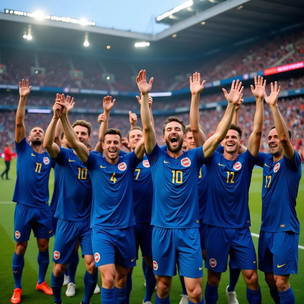 Iceland Team Celebration