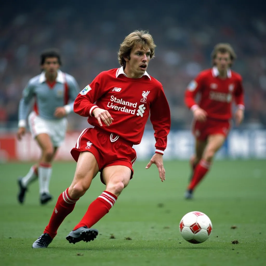 Kenny Dalglish scoring the winning goal in the 1978 European Cup Final