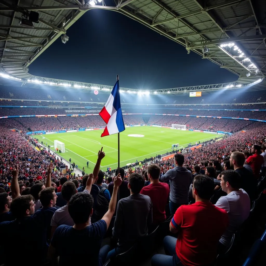 Cổ động viên cuồng nhiệt tại French Super Cup