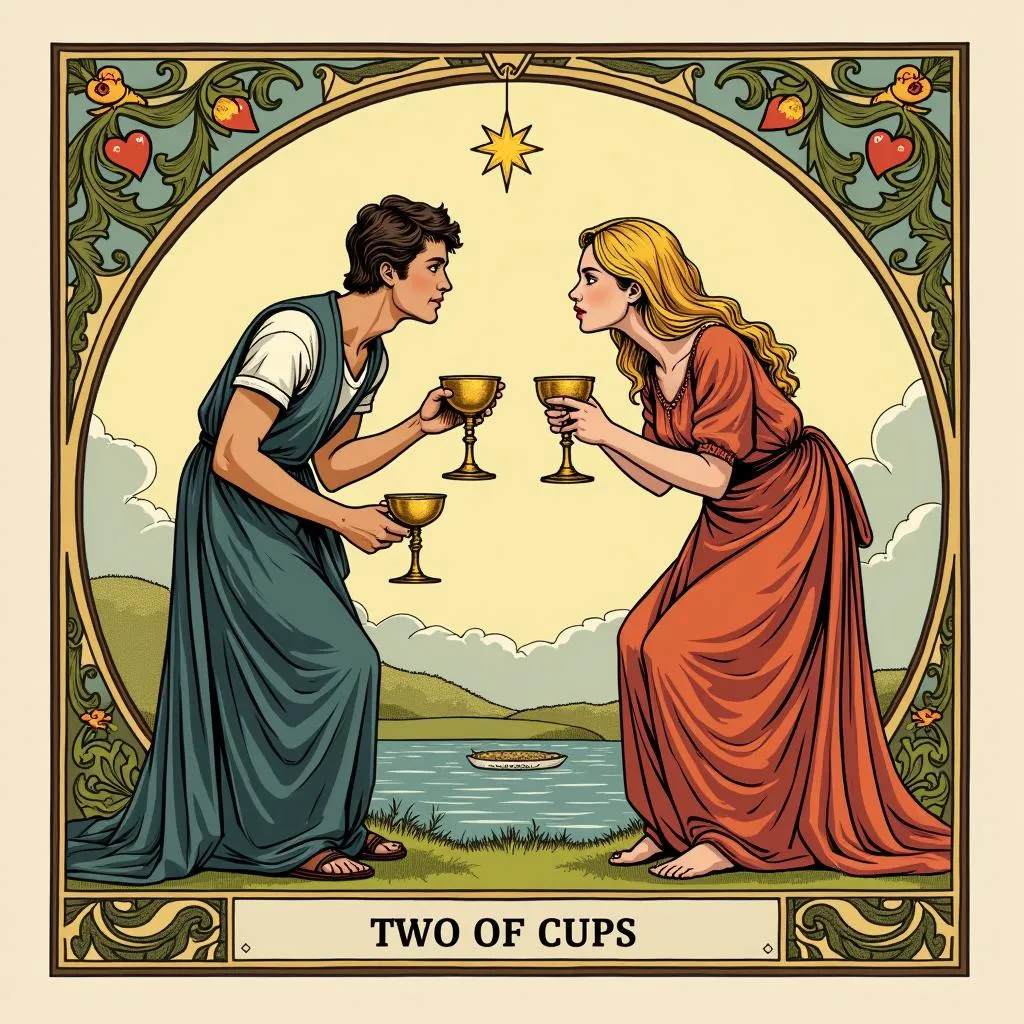 Lá Bài Two of Cups Ý Nghĩa