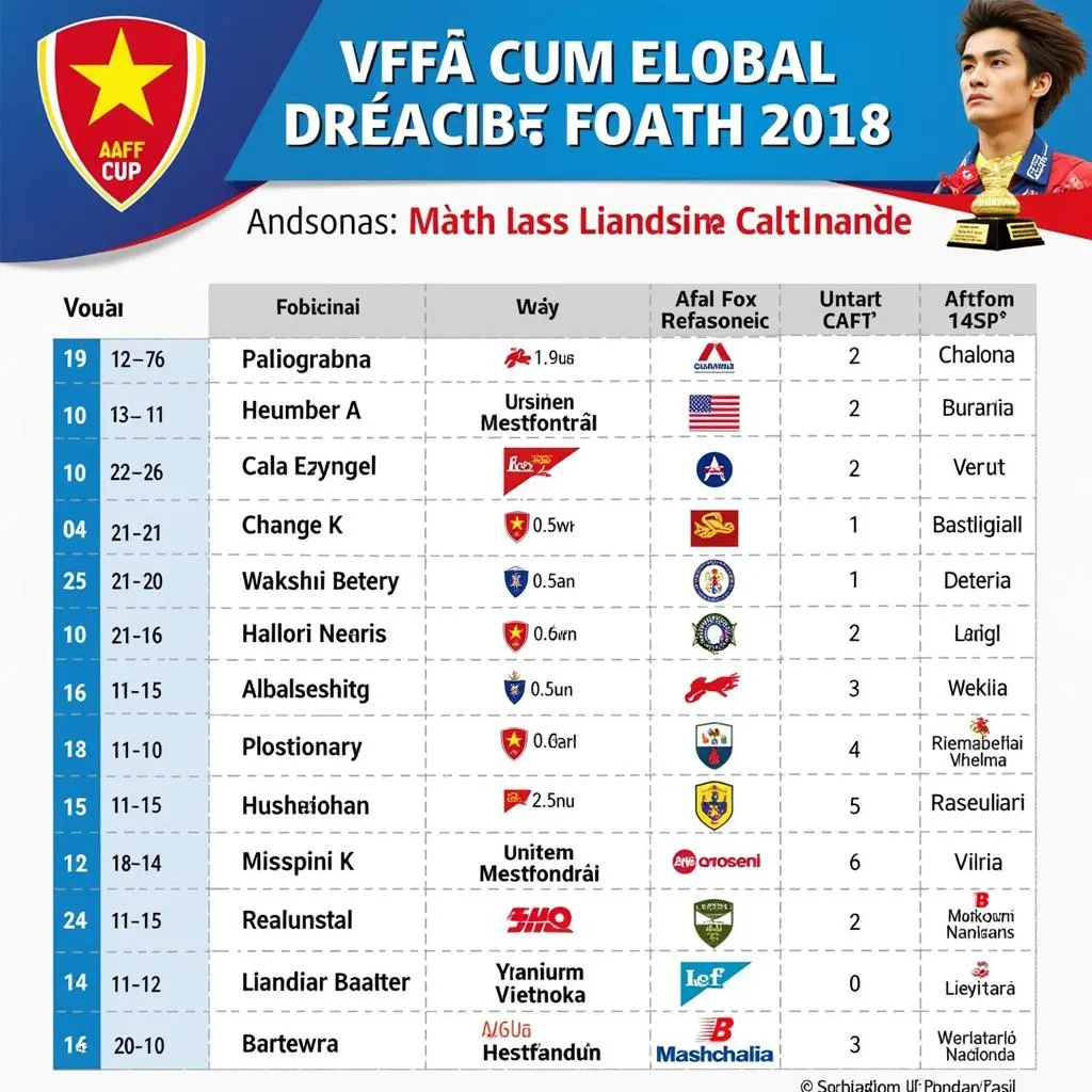 Lịch Thi Đấu AFF Cup Việt Nam