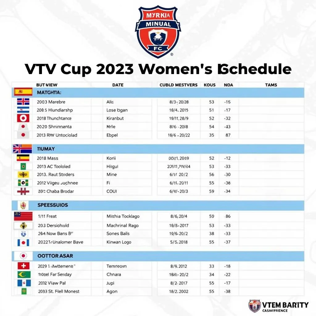 Lịch thi đấu bóng chuyền VTV Cup 2023 bảng nữ