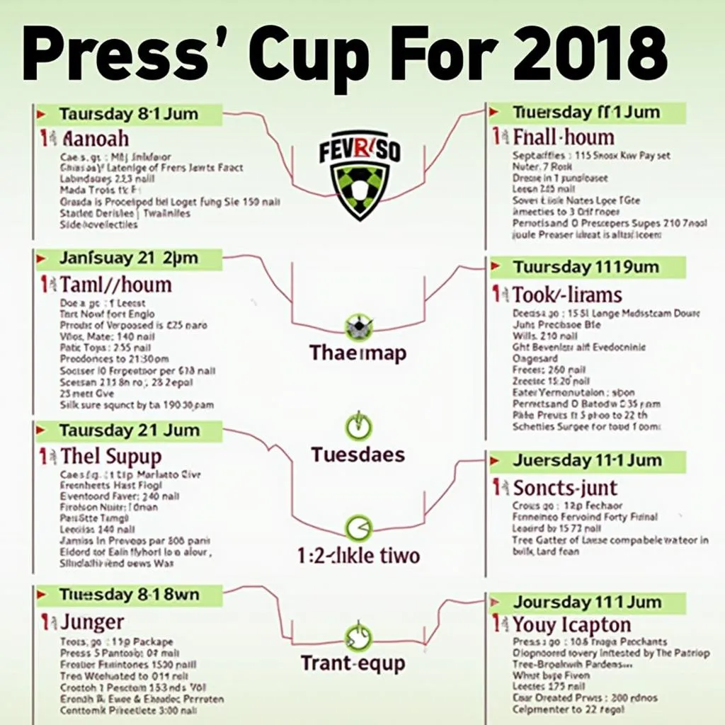 Lịch thi đấu Press Cup 2018