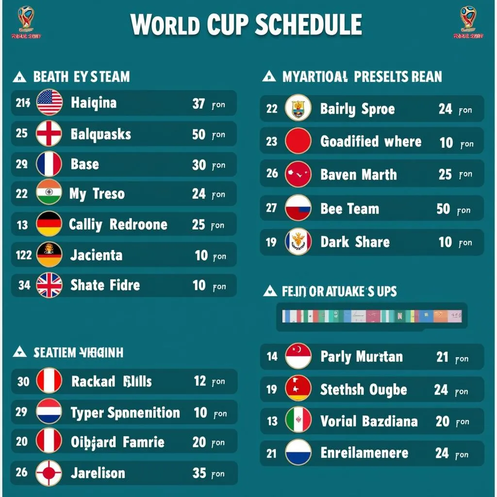 Lịch thi đấu World Cup