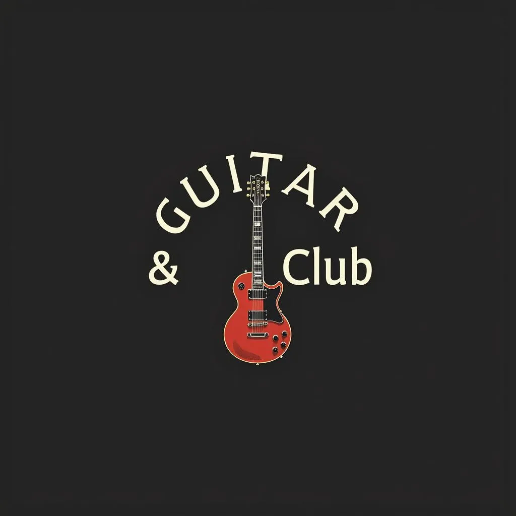 Logo CLB Guitar đơn giản