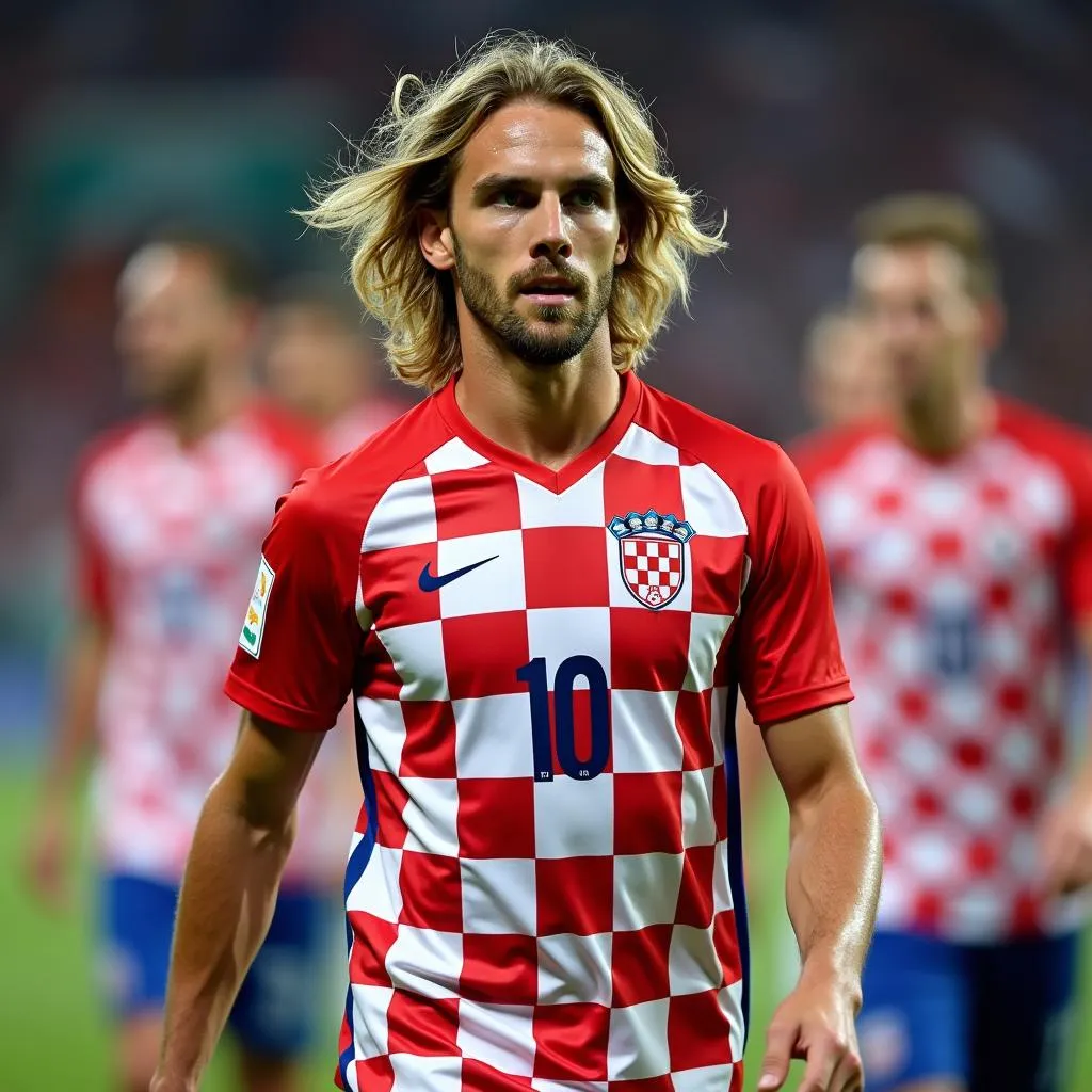 Luka Modrić leading the Croatian national team