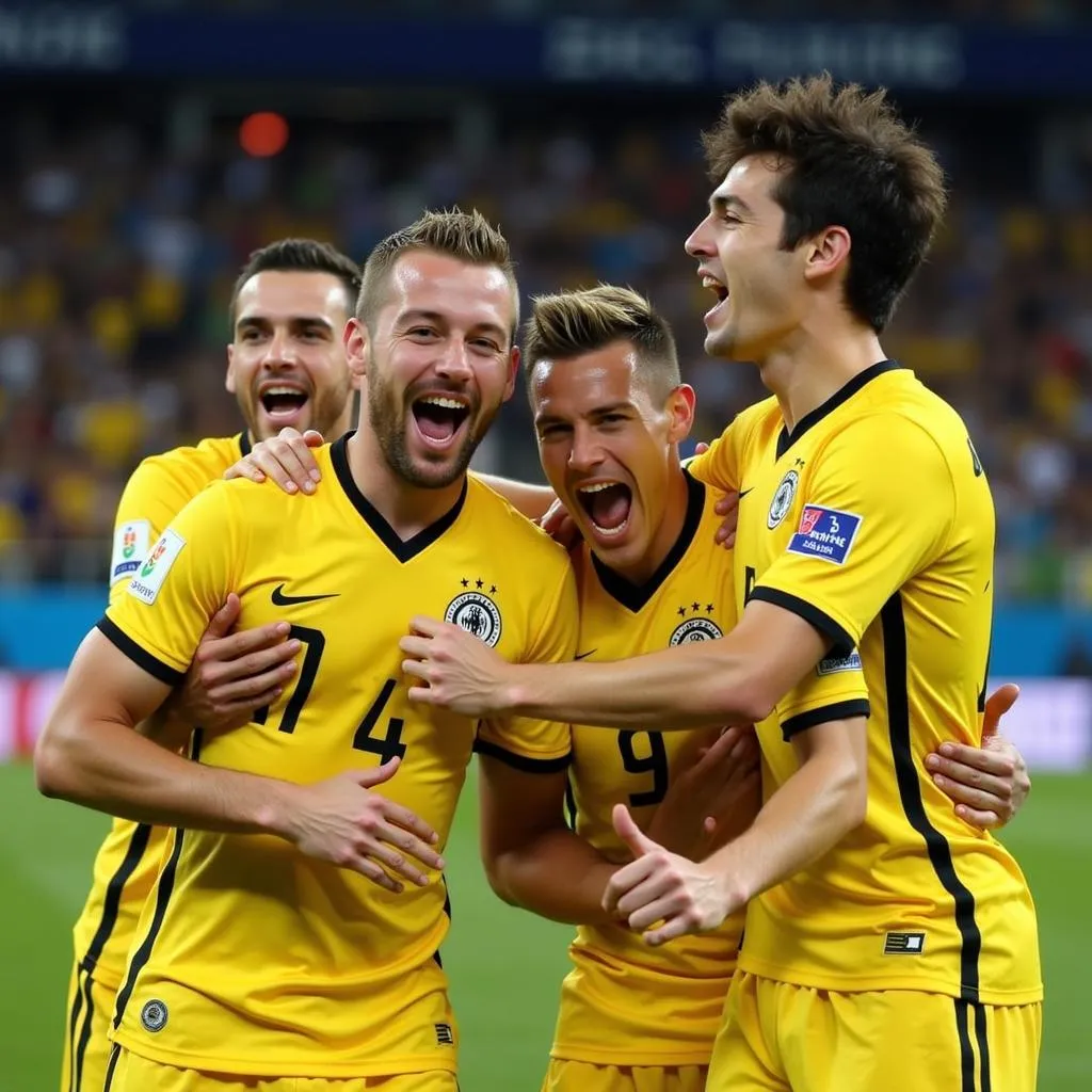 Mario Götze ghi bàn trong trận chung kết World Cup 2014