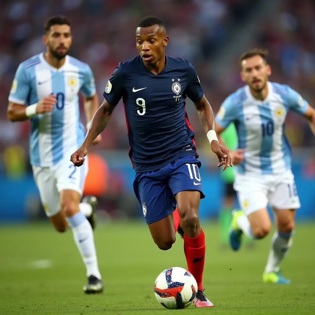 Mbappe tỏa sáng trong trận Pháp - Argentina