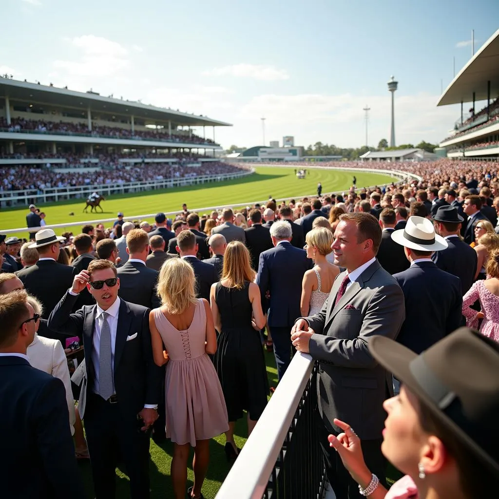 Melbourne Cup crowd