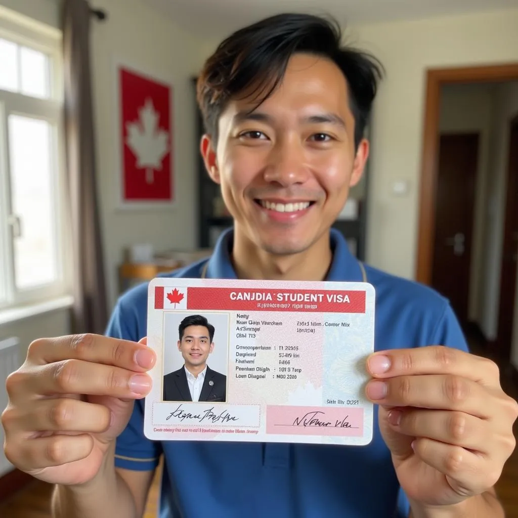 Nguyễn Văn B nhận visa