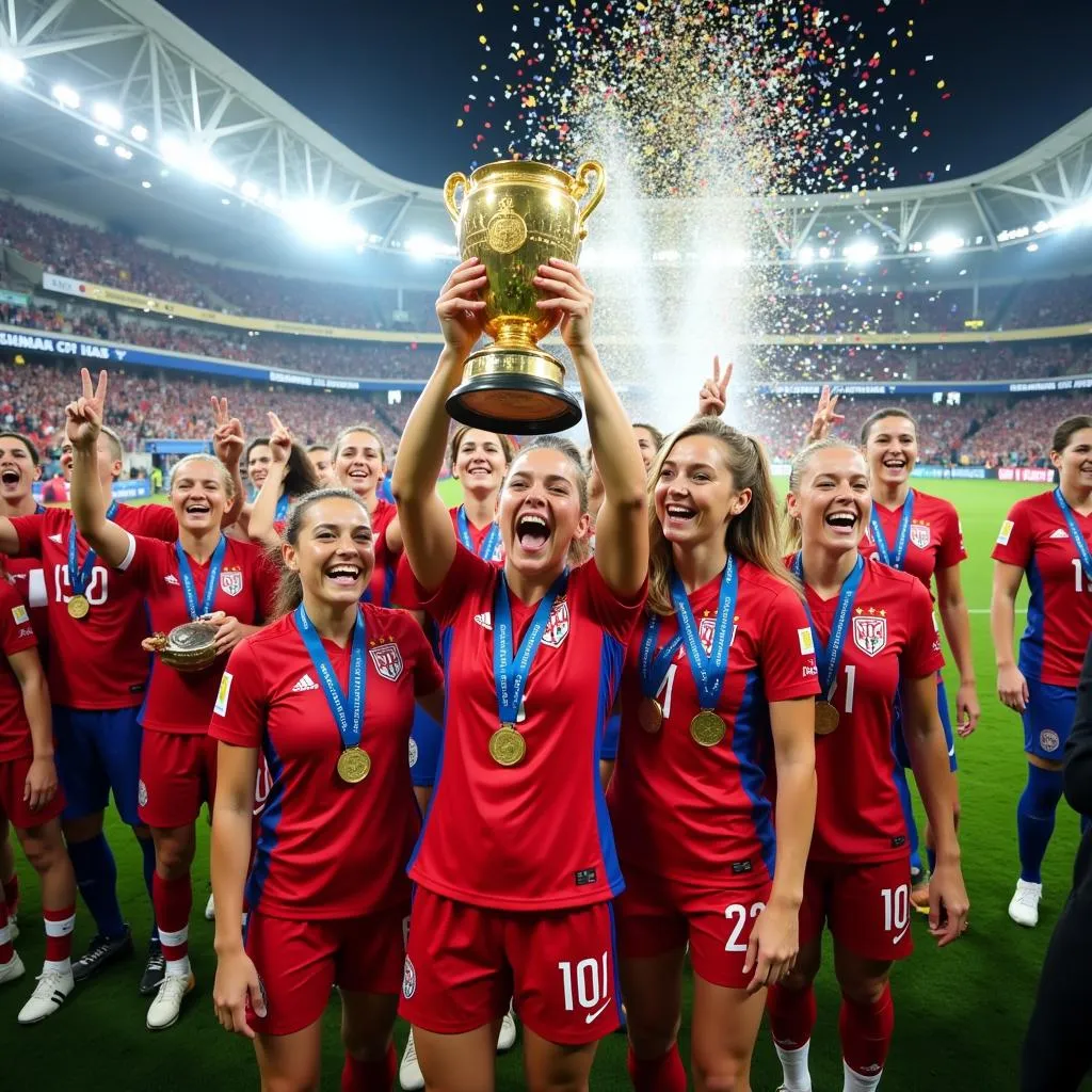 Niềm vui chiến thắng Euro Women Cup