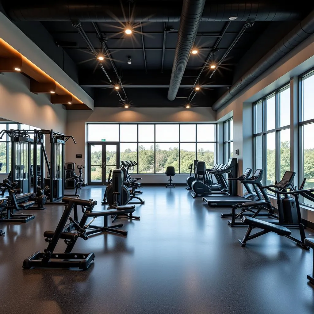 Phòng tập gym hiện đại