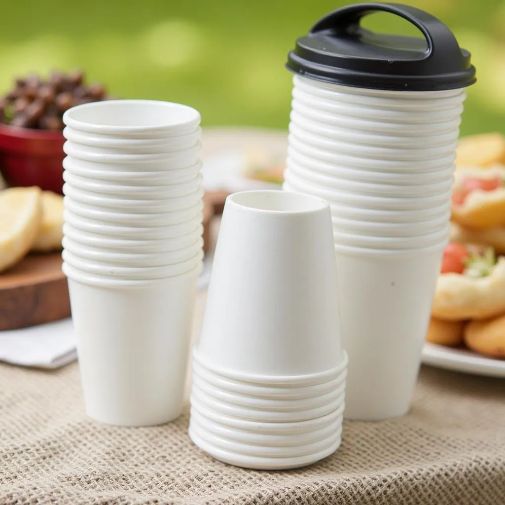 Disposable plastic cups for events and gatherings