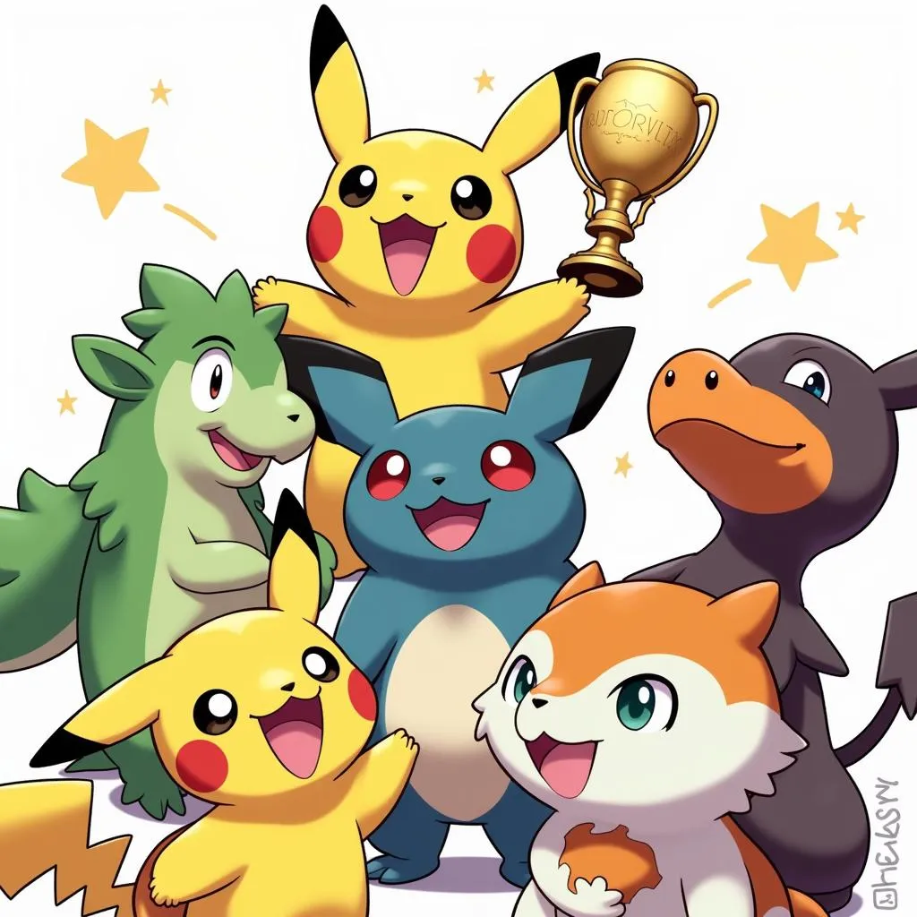 Ảnh chụp các nhà vô địch Pokemon World Cup