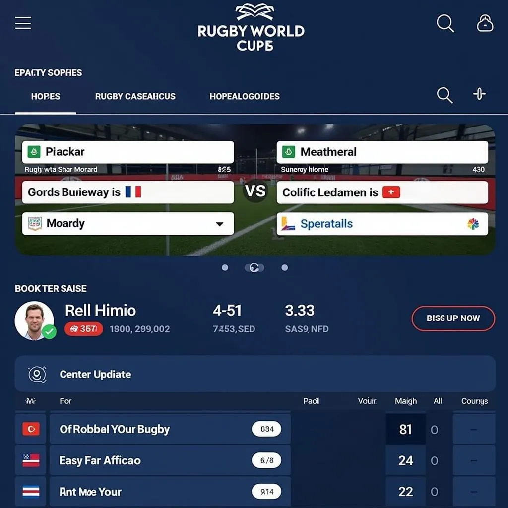 Rugby World Cup Live Scores