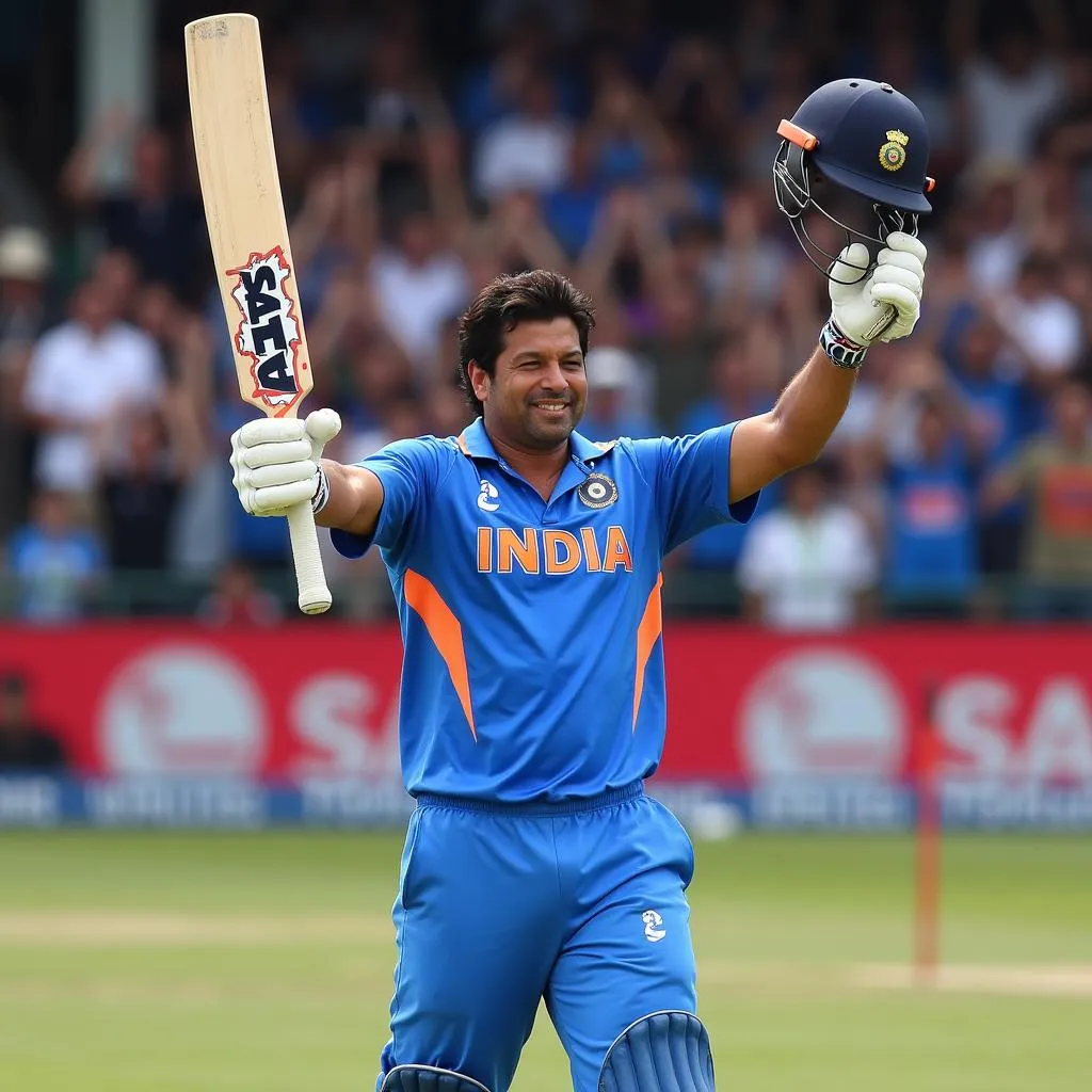 Sachin Tendulkar Celebrating Century