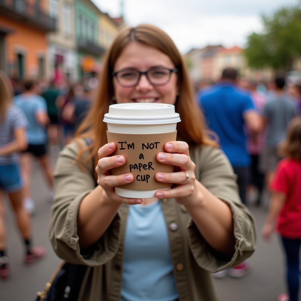 Sống đúng với giá trị bản thân cùng thông điệp "I'm not a paper cup"