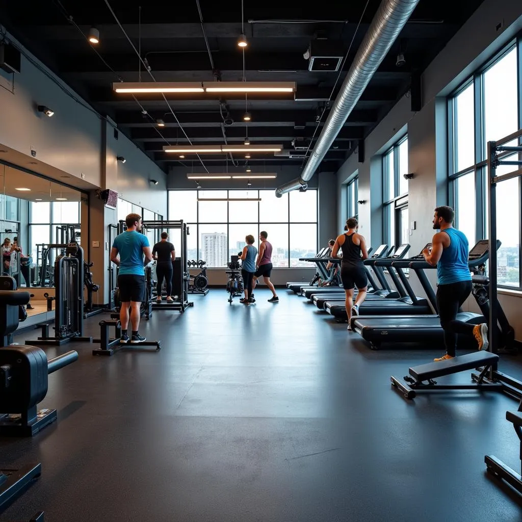 Hình ảnh tập luyện tại CLB Gym