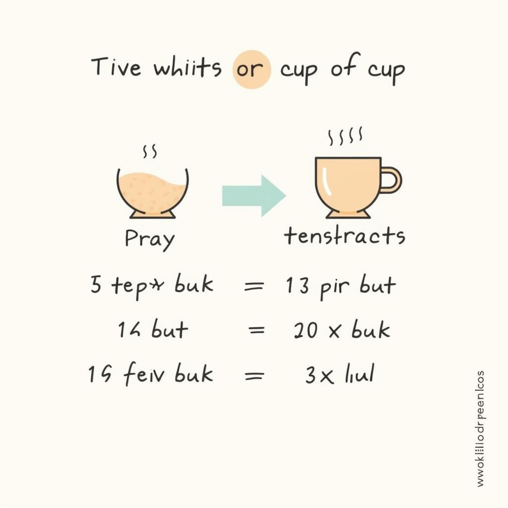 Tablespoon to Cup Conversion Chart