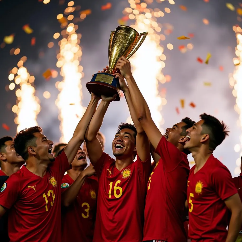 U22 Việt Nam nâng cúp vô địch AFF Cup 2019