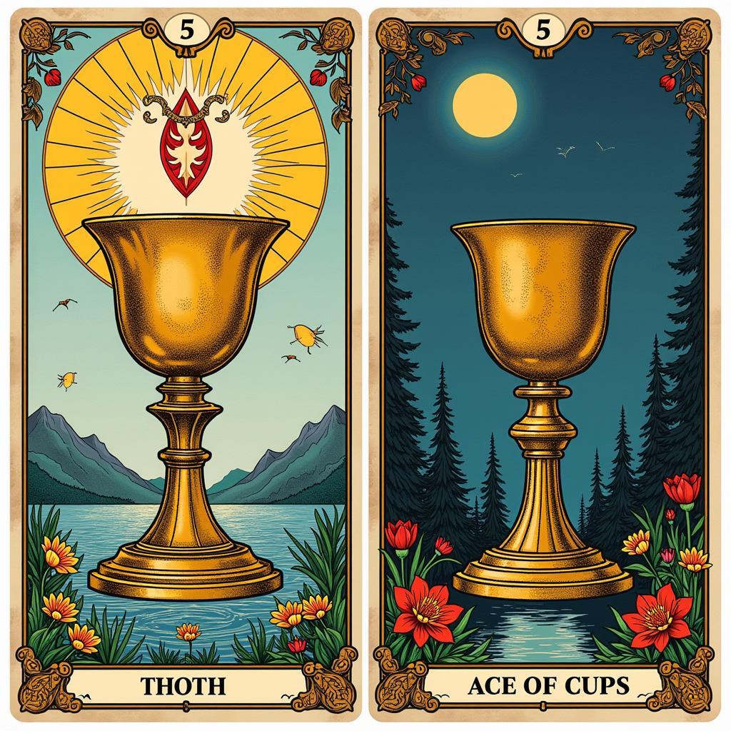 Ace of Cups Thoth và Shadowscapes