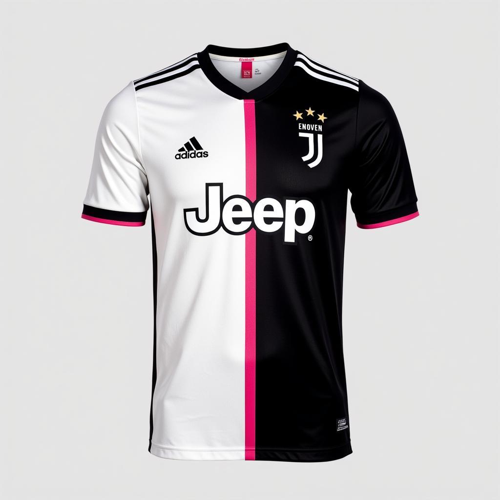 Áo Juventus sân nhà 2019: Thiết kế đột phá chia đôi trắng đen