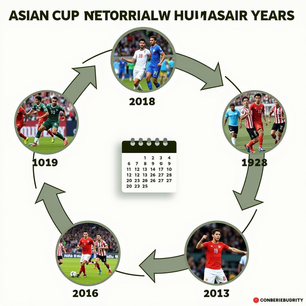 Chu Kỳ Tổ Chức Asian Cup 4 Năm 1 Lần