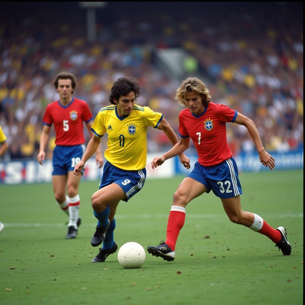 Brazil 1982 Midfield in Action