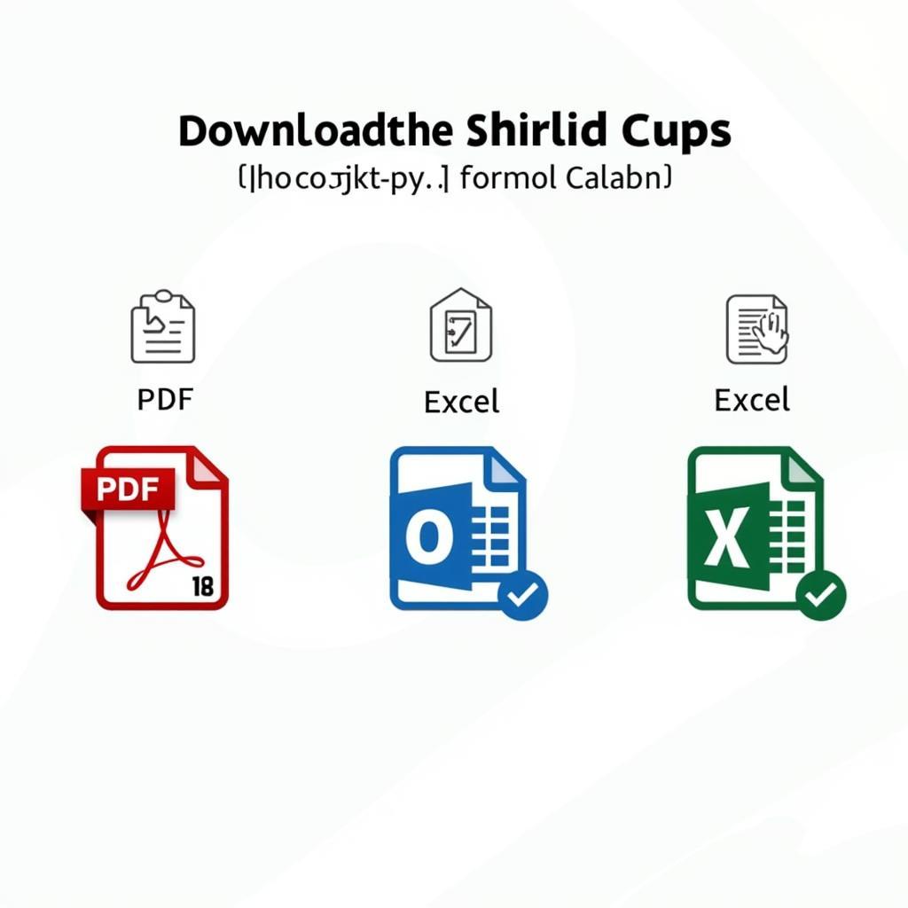 Các định dạng download lịch thi đấu World Cup: PDF, Excel, hình ảnh