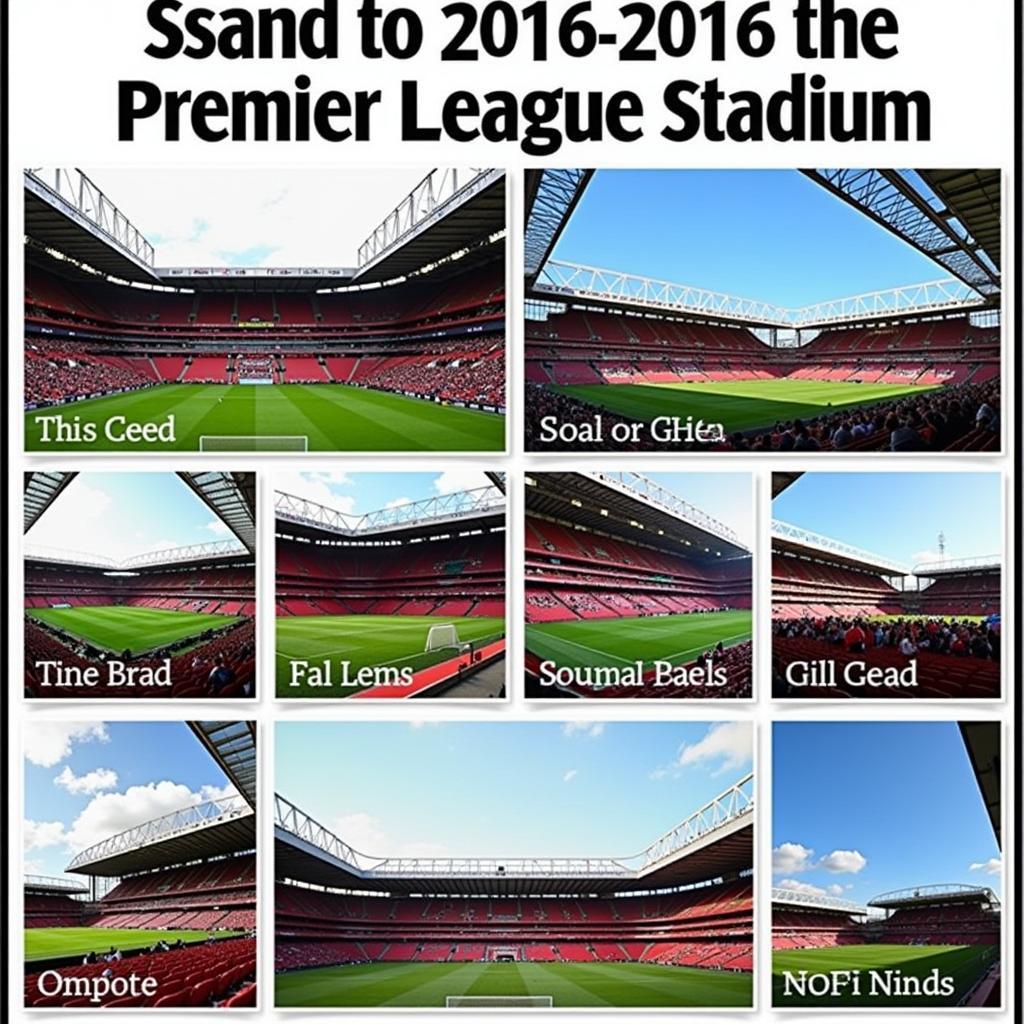 Tổng hợp hình ảnh các sân vận động Premier League mùa giải 2016-2017