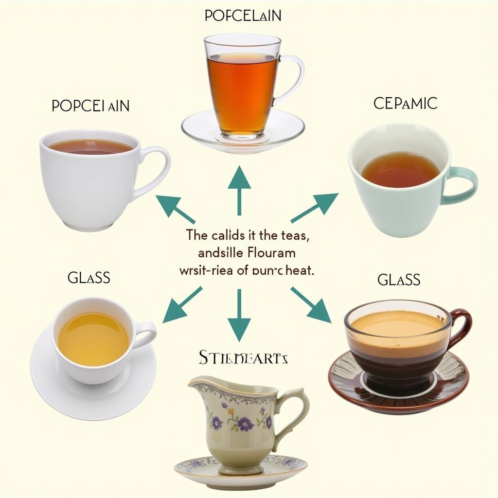 Choosing a tea cup based on material