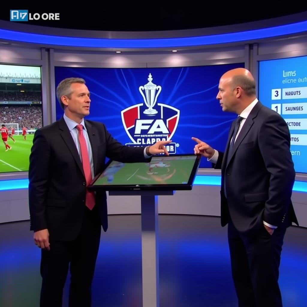 Experts Analyzing FA Cup on TV