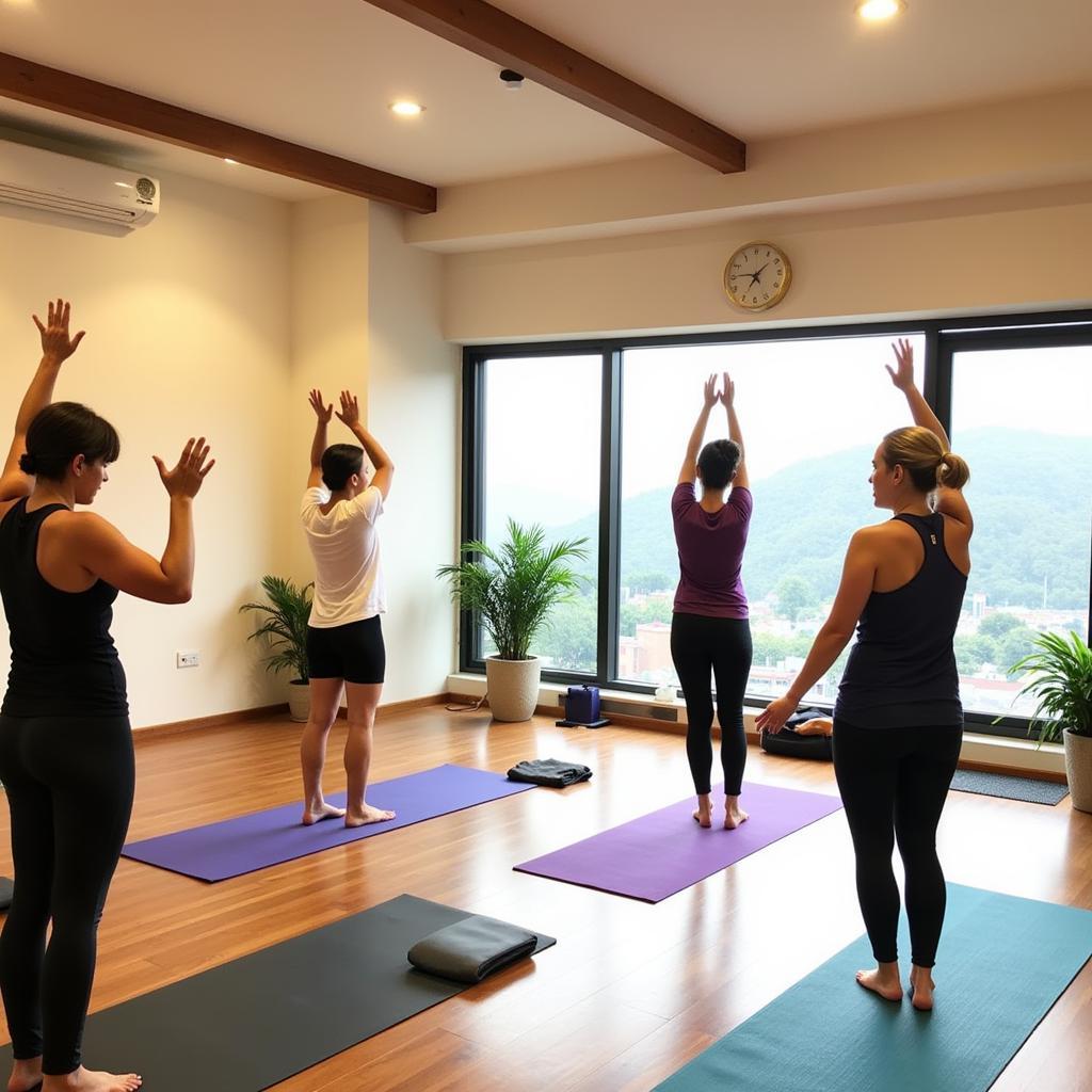 Lớp học Yoga tại CLB 41 Hai Bà Trưng