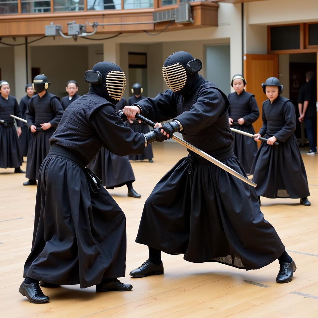 CLB Kendo Đà Nẵng tập luyện