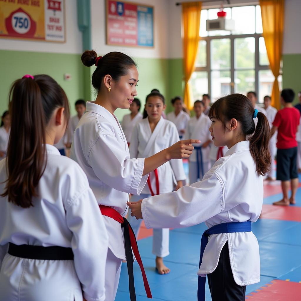 CLB Taekwondo Bình Dương lớp học