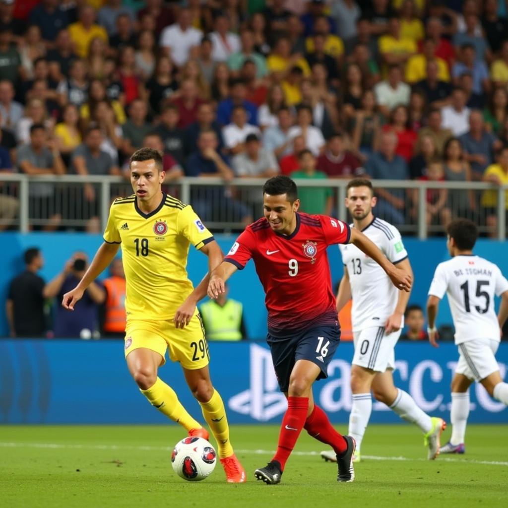 Trận đấu giữa Colombia và Nhật Bản tại World Cup 2018