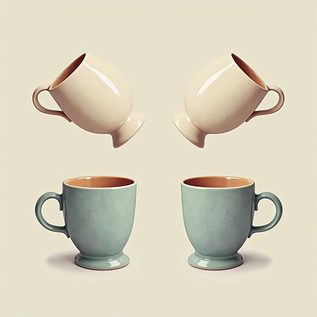 Cup Mirror Symmetry Balance Visual Representation