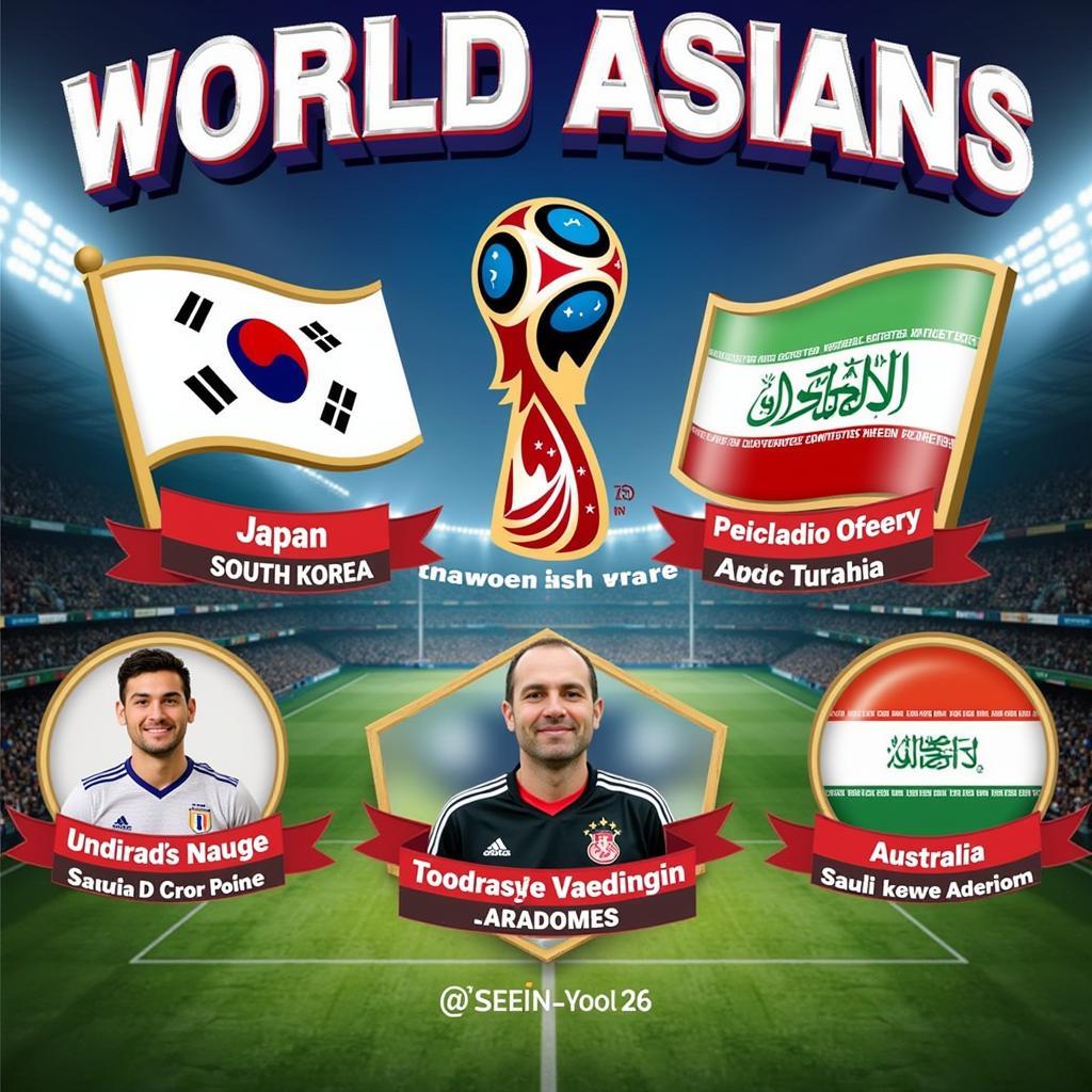 Đại diện Châu Á tại World Cup 2018