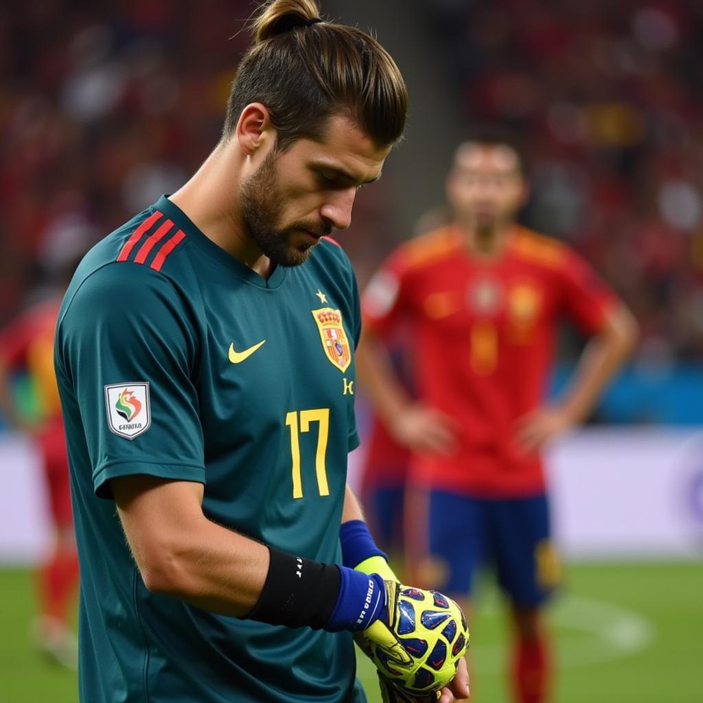 De Gea thất vọng sau trận thua Nga tại World Cup 2018