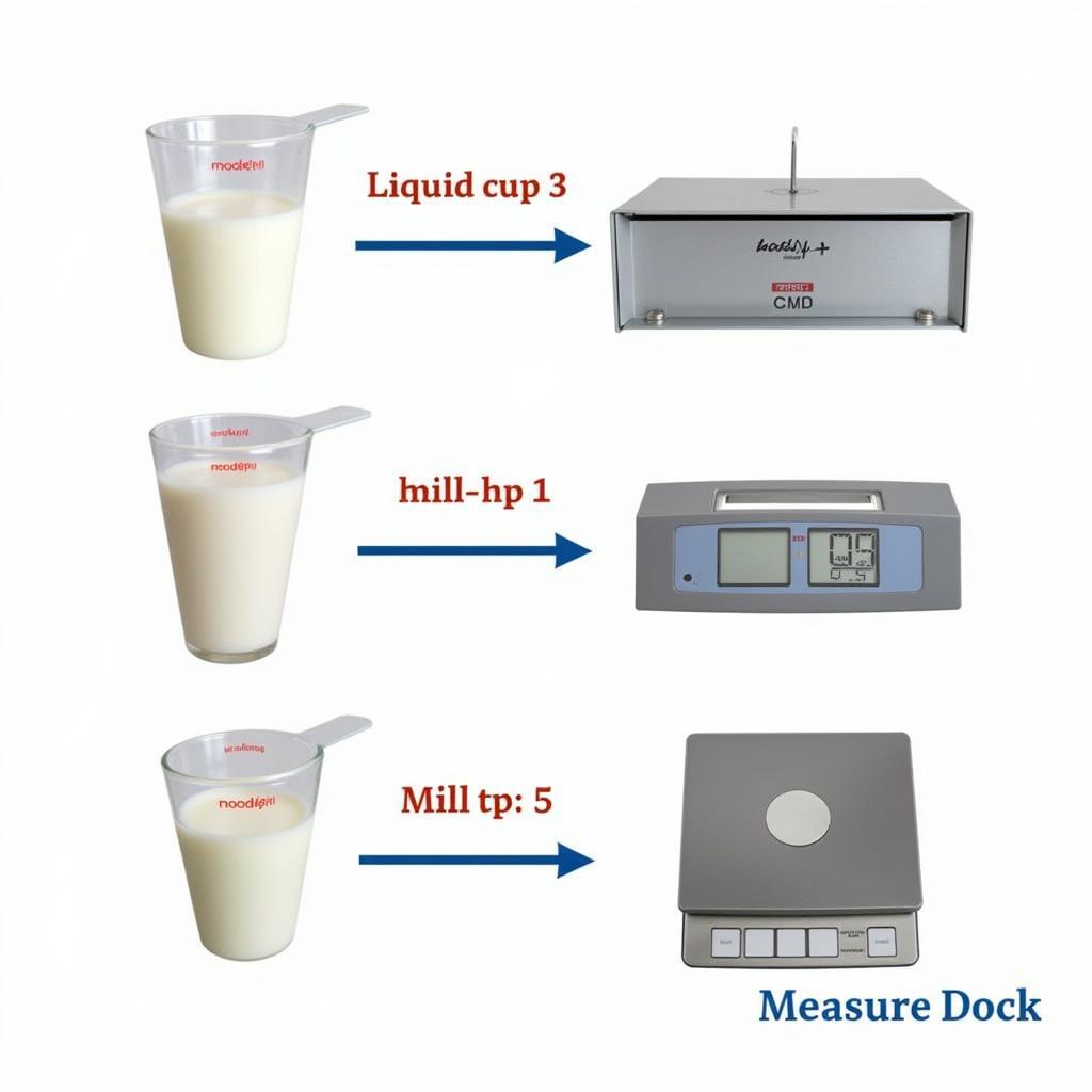 Accurate milk measurement in ml