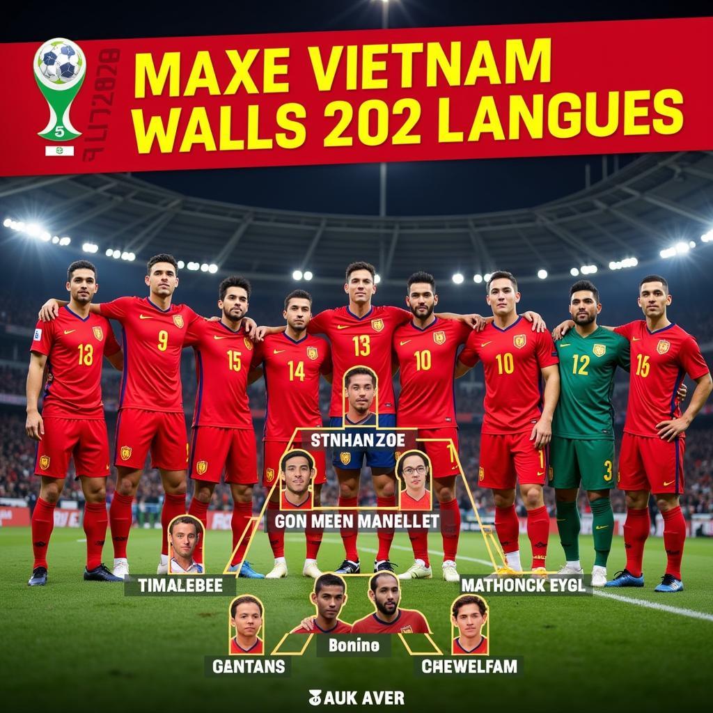 Đội hình ra sân Việt Nam World Cup 2022