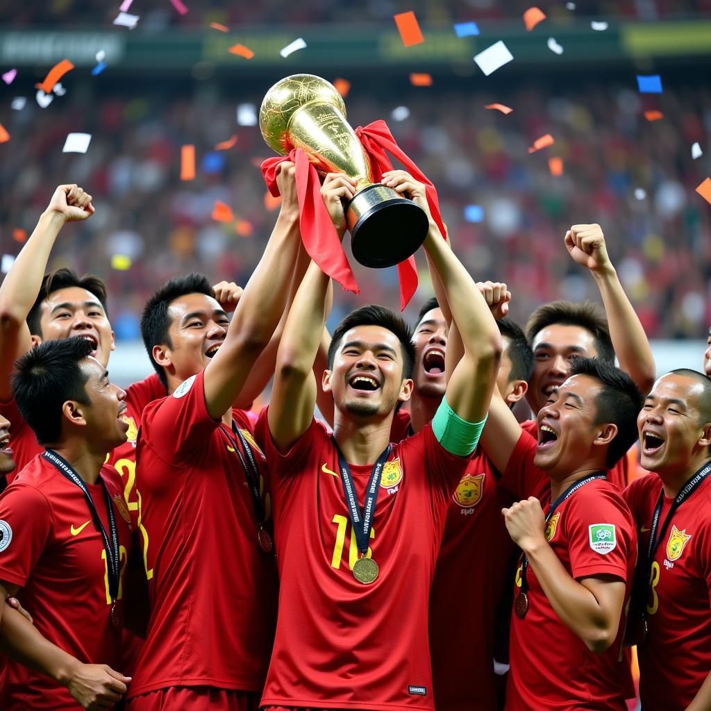 Đội tuyển Việt Nam nâng cao cúp vô địch AFF Cup 2018