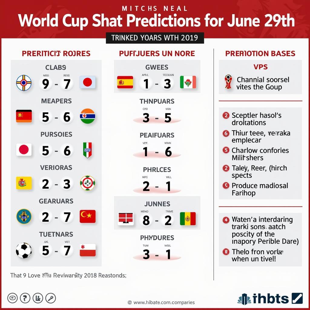 Dự đoán kết quả World Cup 29/6